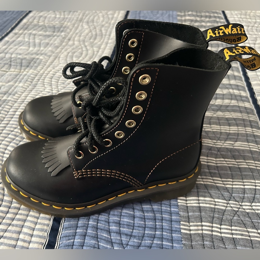 Dr. Martens Black Leather Boots